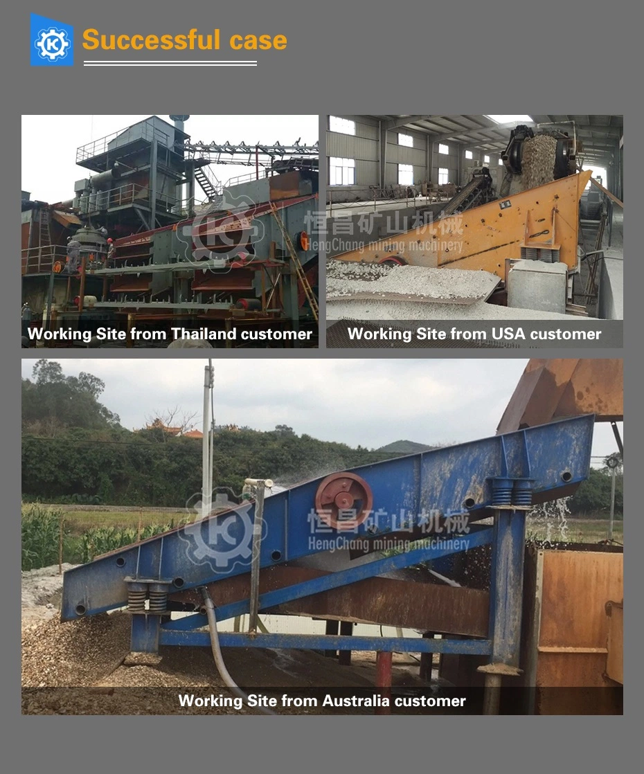 Gold Mining Stone and Sand Vibrating Screen with Polyurethane Material